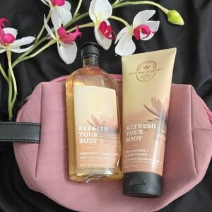 Bath&Body Works Cedarwood + Ylang Ylang Aromatherapy Body Wash & Body Cream